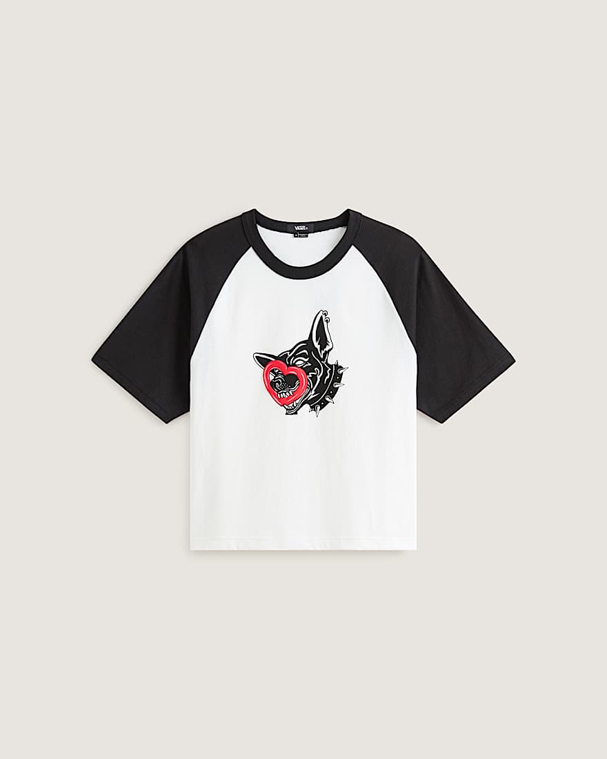 Dayana Dog Face Short SS Tee White VANS Wei HERO
