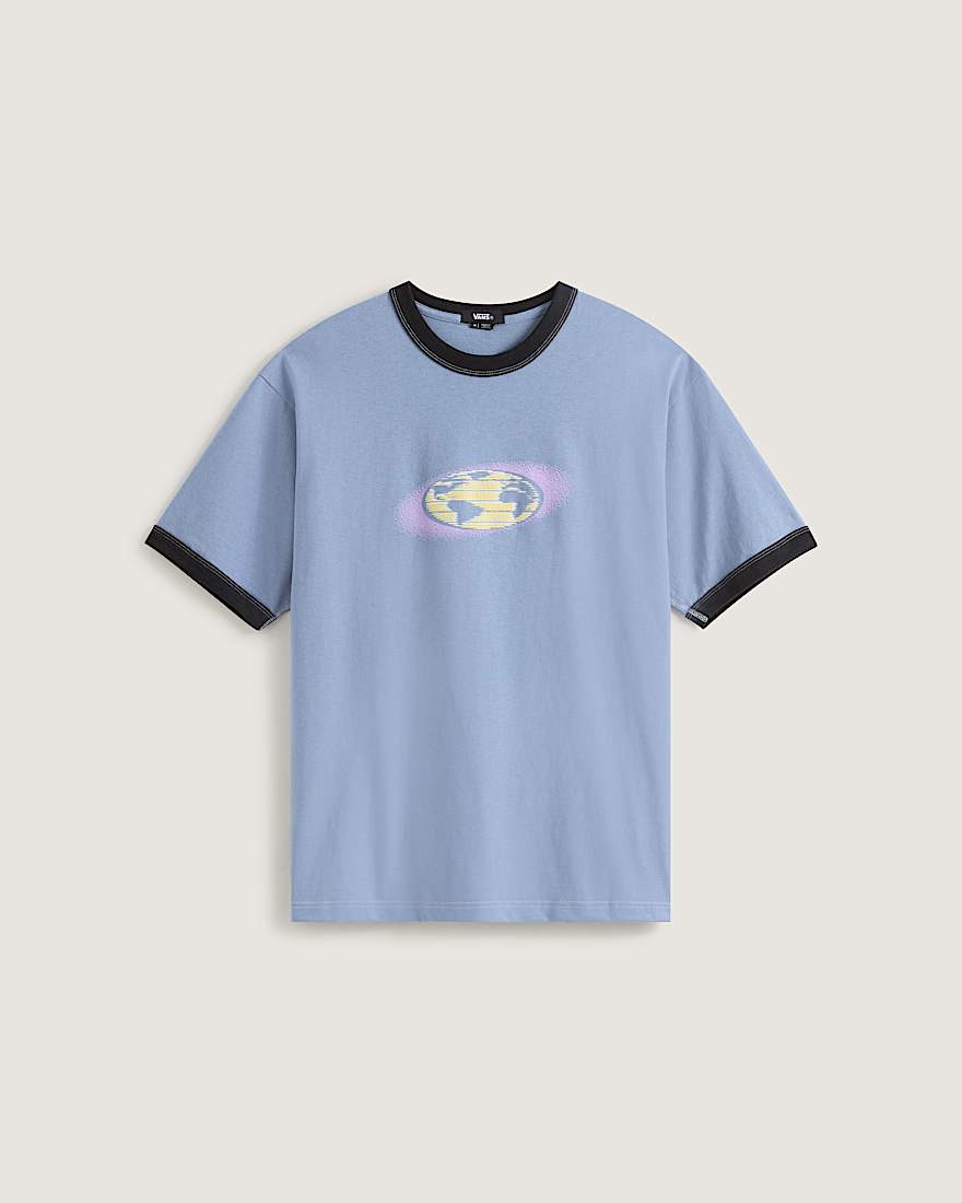 Pixel Globe TShirt VANS Grau HERO