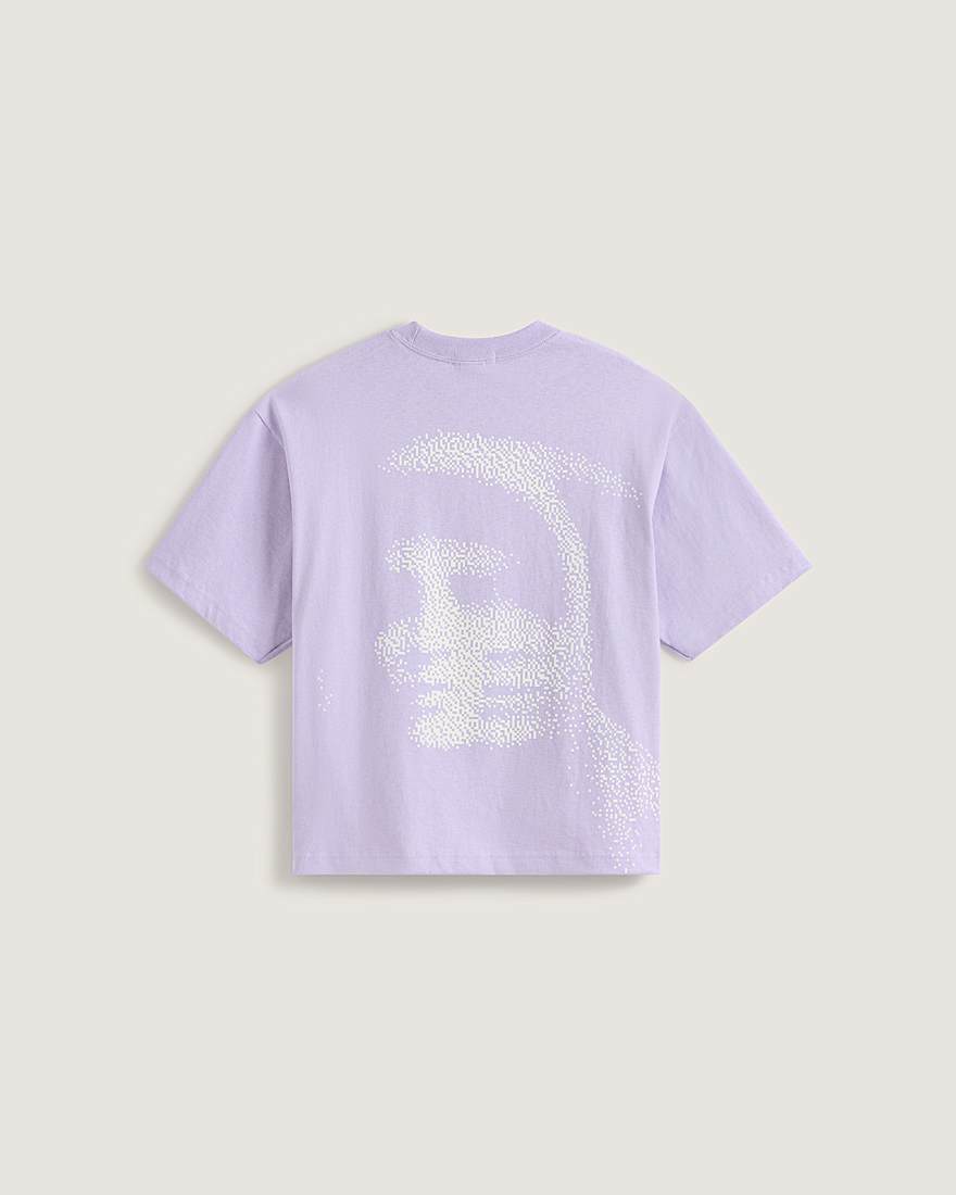 Kurzes Blurred Face TShirt VANS Fliederfarben ALT1
