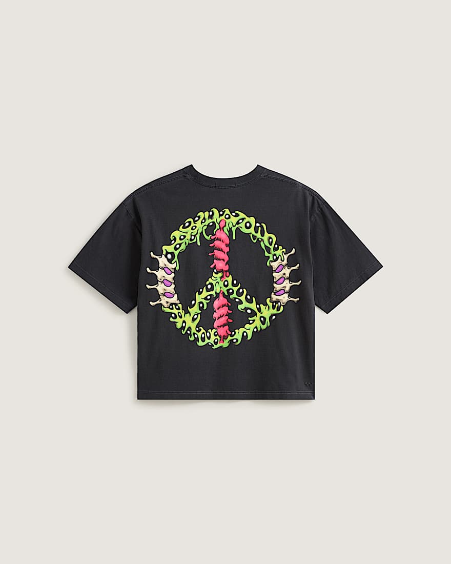 Kurzes Wreckpack Claw Peace TShirt VANS Schwarz ALT1