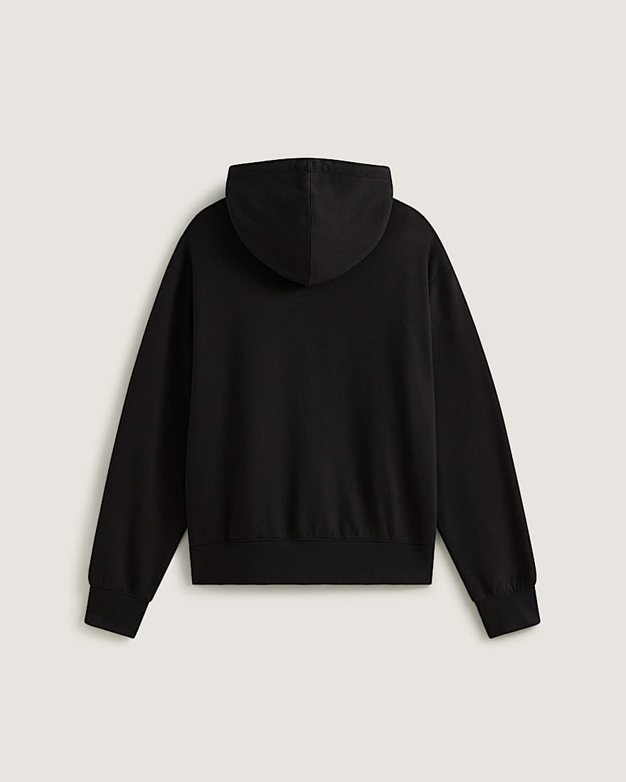 StretchKapuzenjacke mit Logo und Reiverschluss VANS Schwarz ALT1