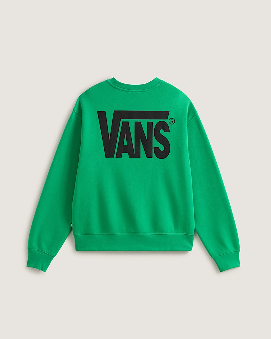 StretchSweatshirt mit Rundhalsausschnitt und Logo VANS Grn ALT1