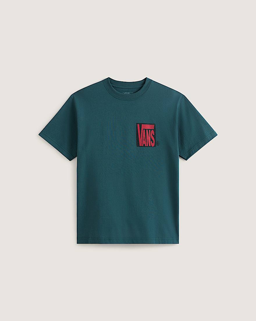 Stretch Stack Crackle SS Tee Mystic Moss VANS Grn HERO