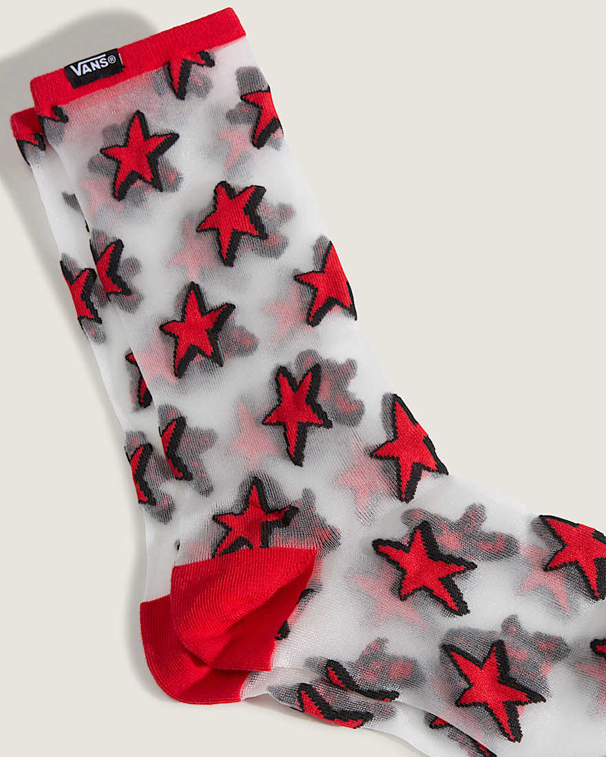 Hazy Sheer CrewSocken 1 Paar VANS Rot ALT2