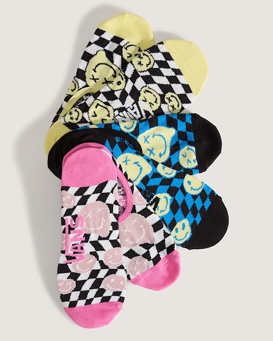 Ticker Canoodle Checkerboard Socken 3 Paar VANS Gelb ALT1