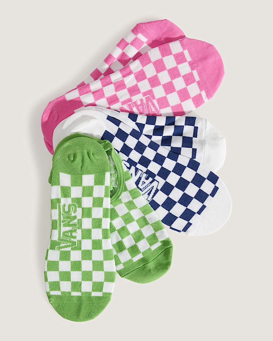 Ticker Canoodle Checkerboard Socken 3 Paar VANS Rosa ALT1