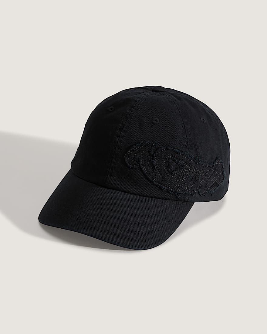 Wavy Curved Bill Jockey Cap VANS Schwarz HERO