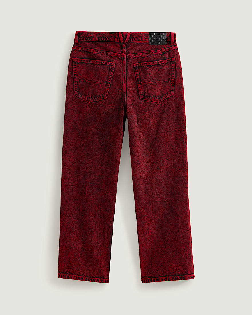 Check5 BaggyJeans aus Denim VANS Rot ALT1