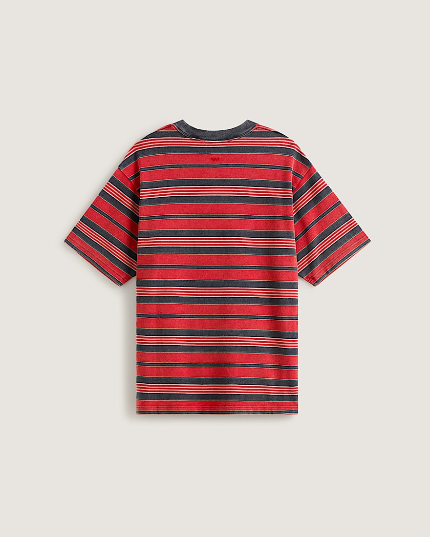 StrickTShirt mit PiquStreifen VANS Rot ALT1