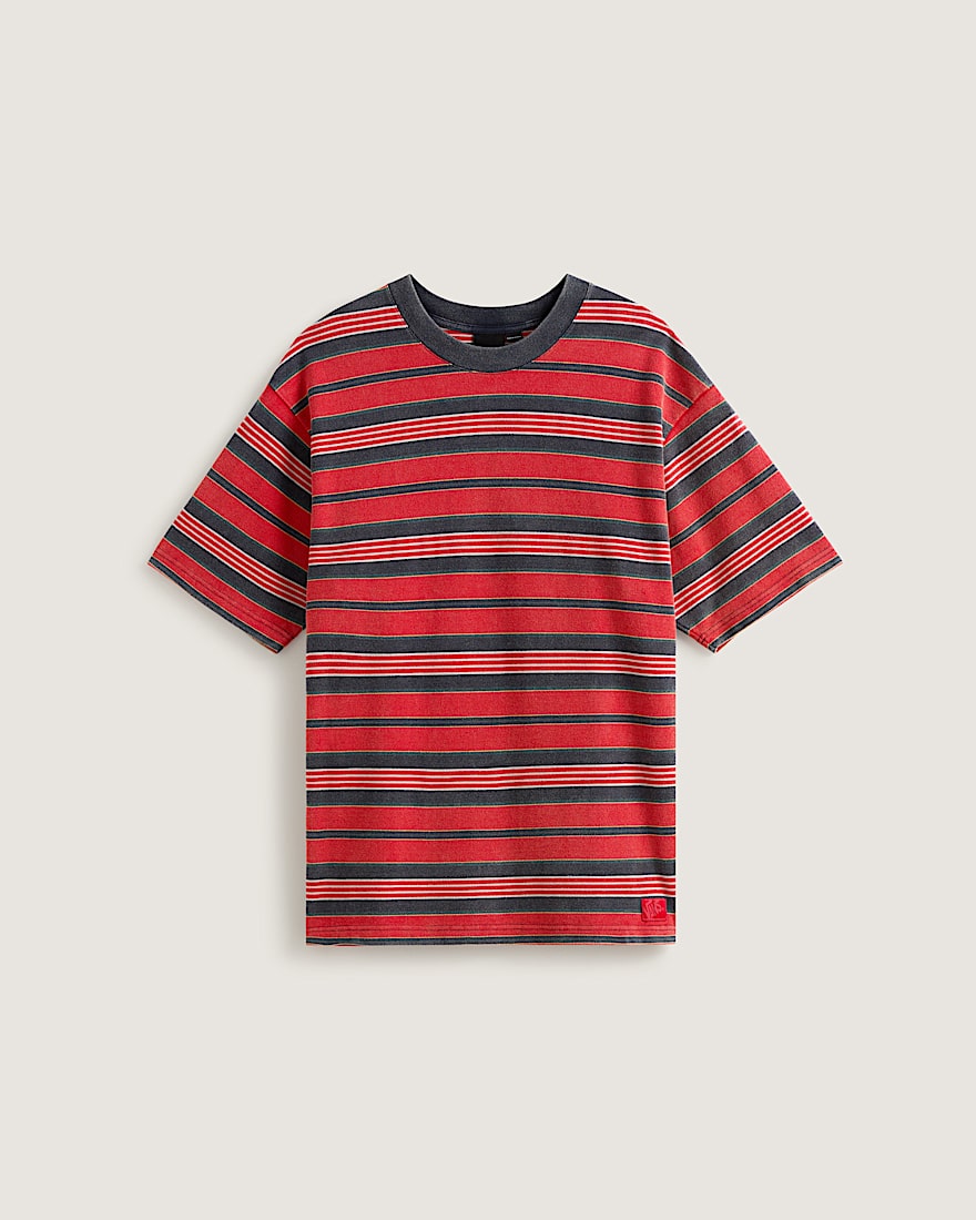 T-shirt rayé en piqué - 1