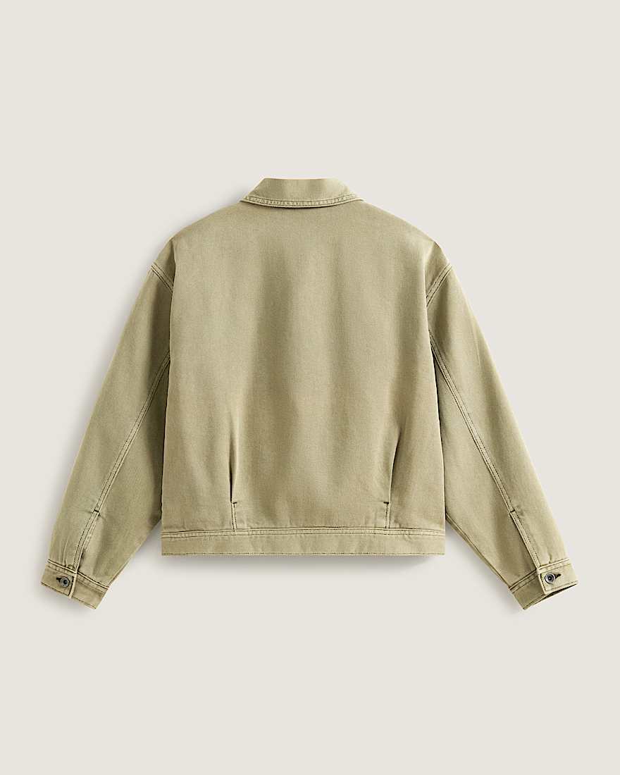 Damen Pomona Station Jacke VANS Beige ALT1