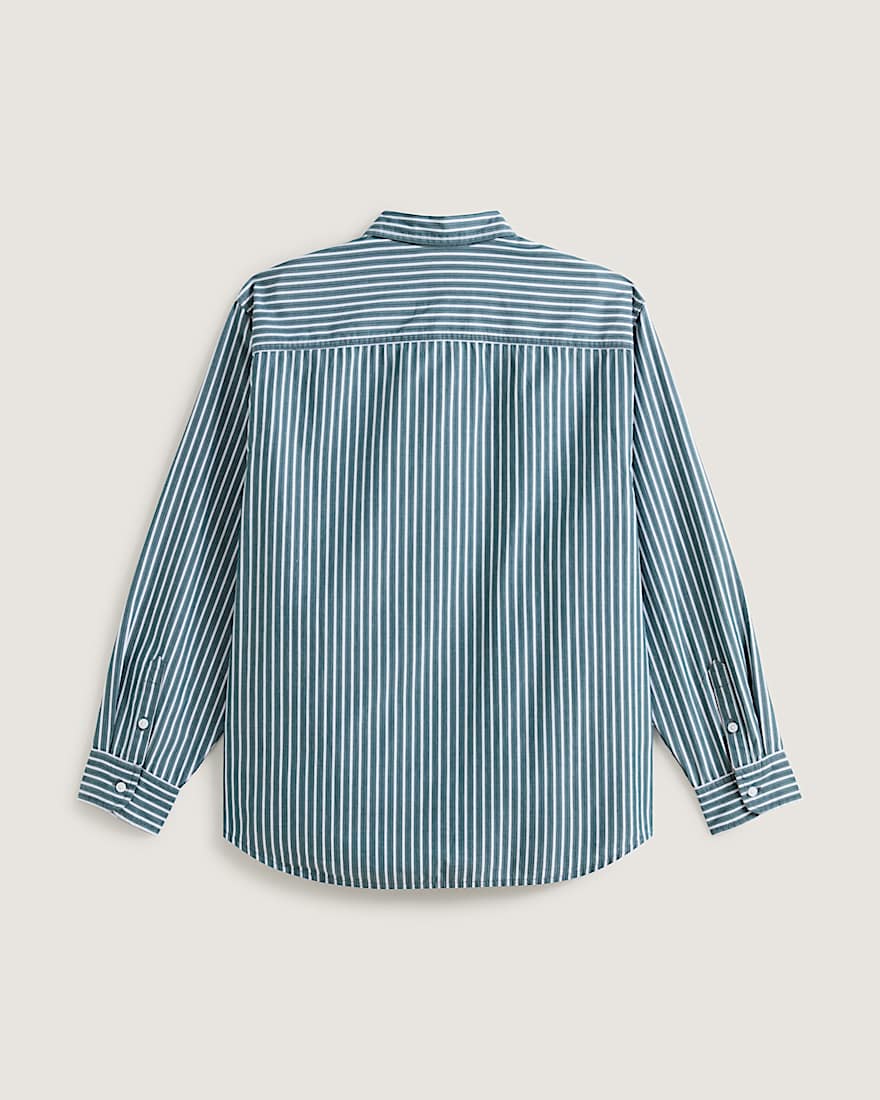 Premium Dobby Stripe Langarmshirt VANS Grn ALT1