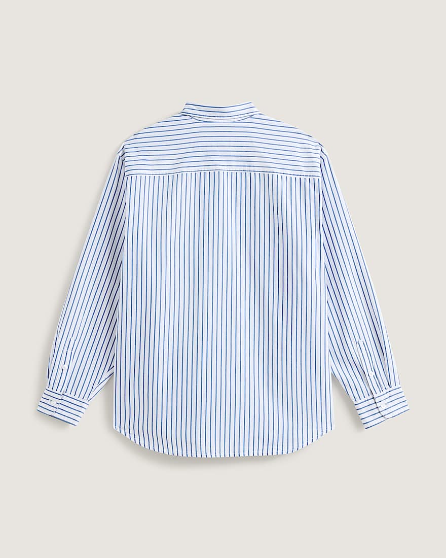 Premium Dobby Stripe Langarmshirt VANS Wei ALT1