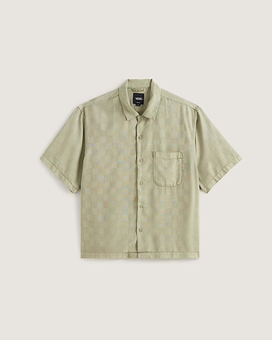 Van Doren Check Camp TShirt VANS Beige HERO