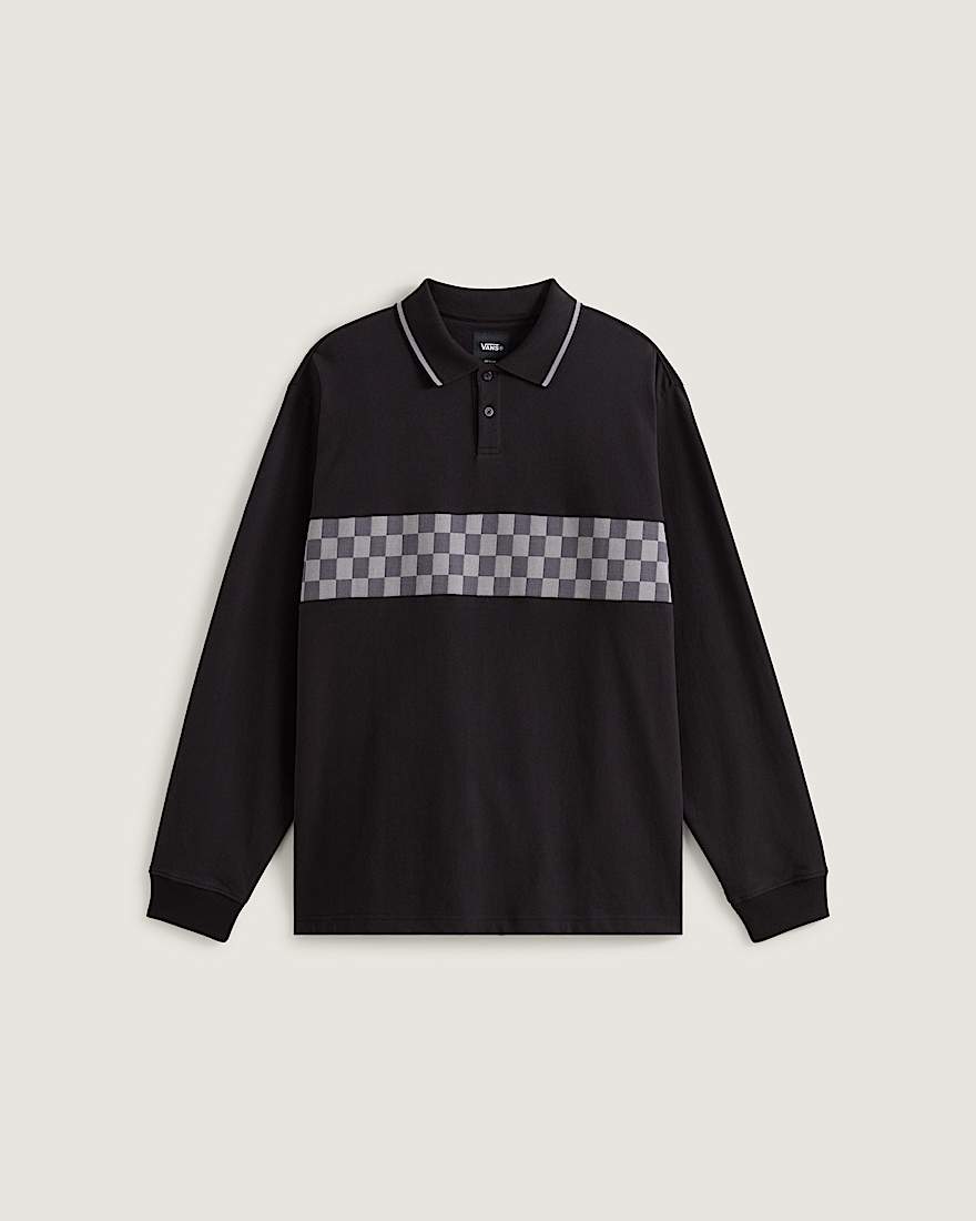 Medford Checkerboard LangarmPolohemd VANS Schwarz HERO