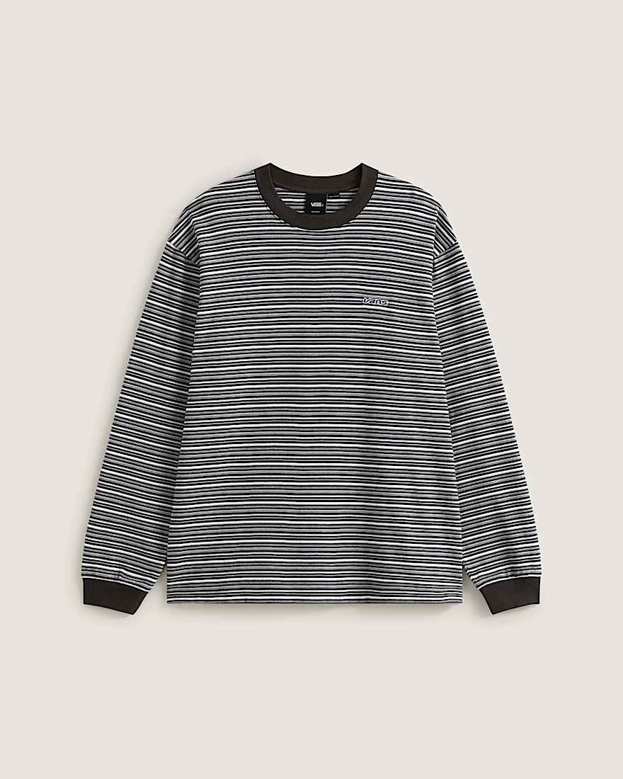 Wesley Stripe LangarmStrickhemd VANS Schwarz HERO