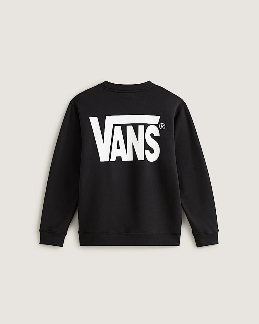 Kinder StretchSweatshirt mit Rundhalsausschnitt und Logo 814 Jahre VANS Schwarz ALT1