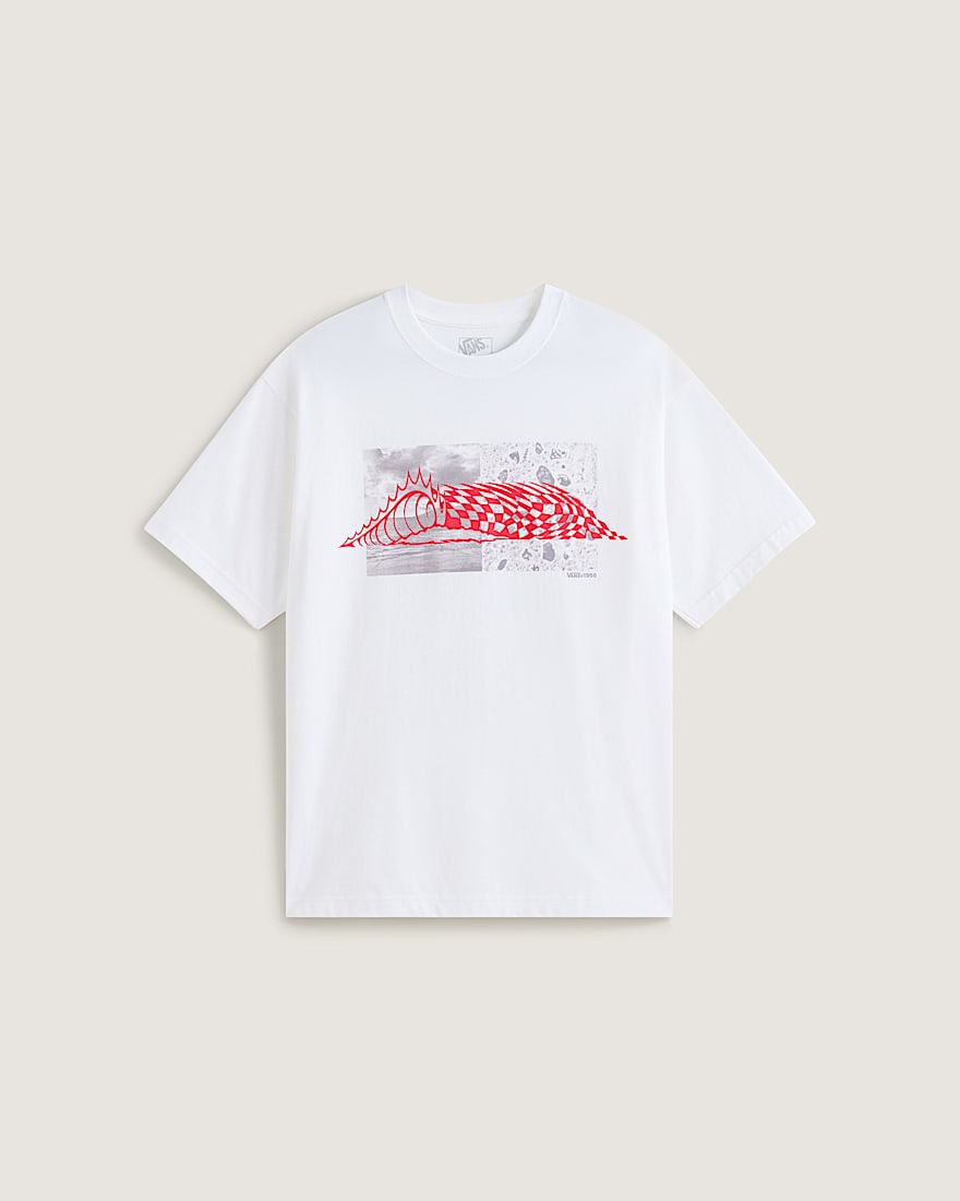 Wave Check SS Tee White VANS Wei HERO