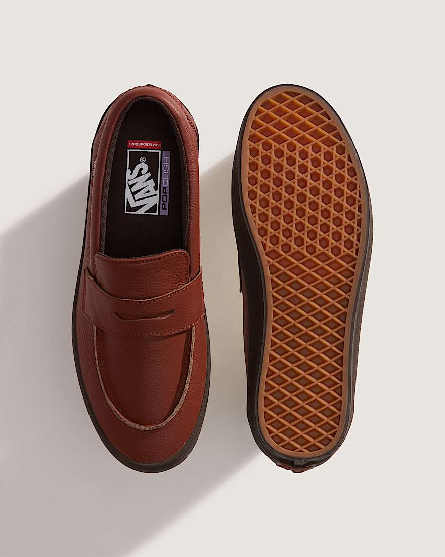 Skate Loafer Schuhe VANS Braun ALT2