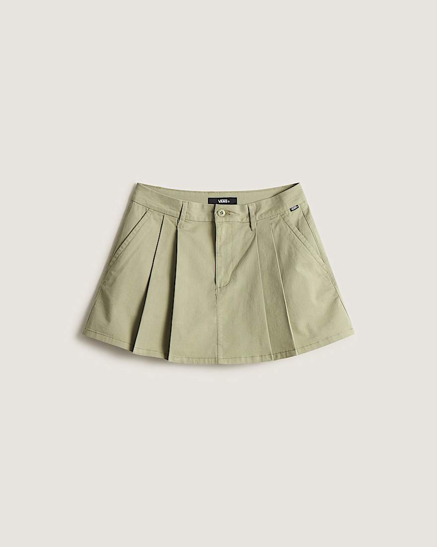 Authentic Chino Mini Skirt Soft Sage VANS Beige HERO