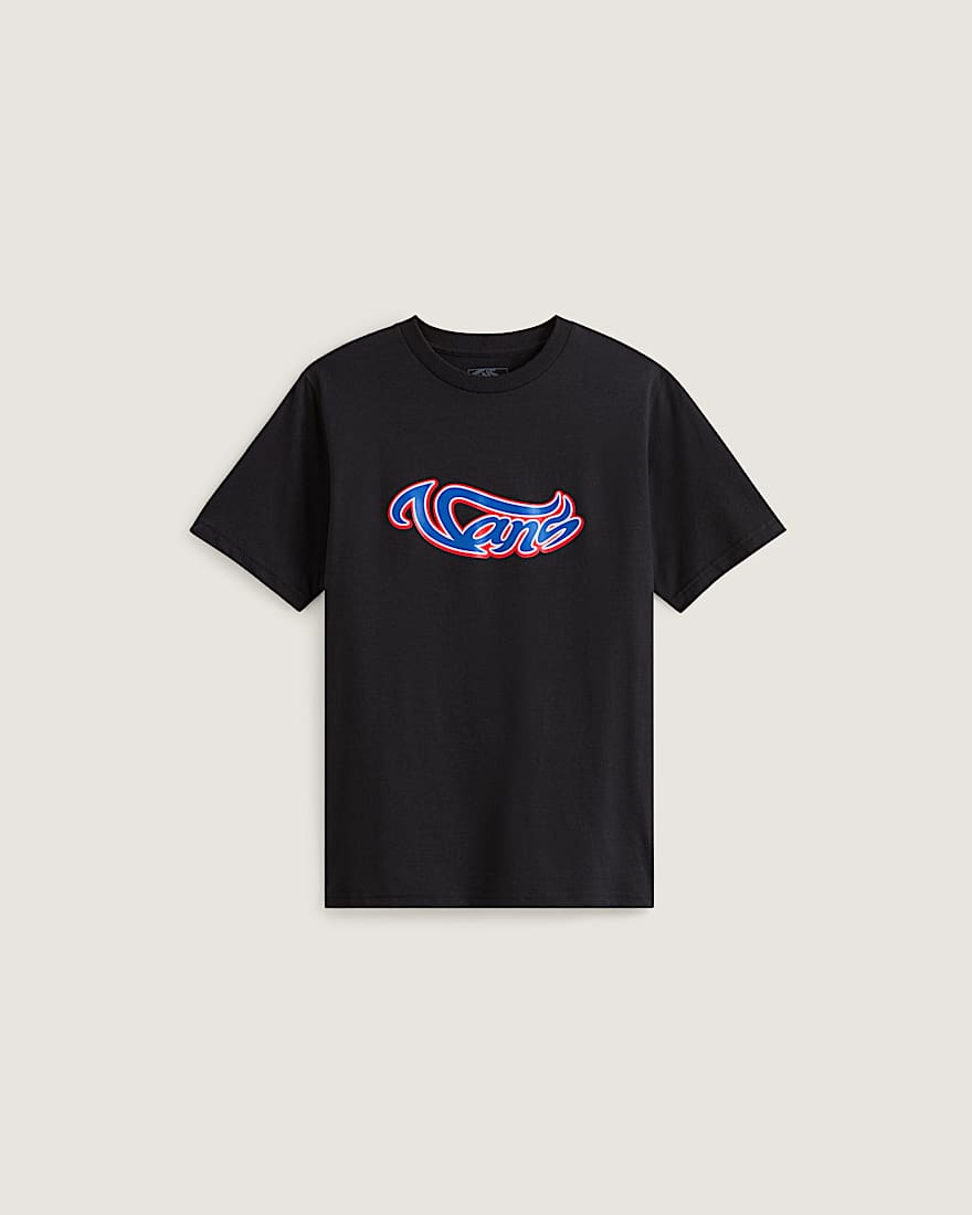 Kinder Wavy Script TShirt 814 Jahre VANS Schwarz HERO