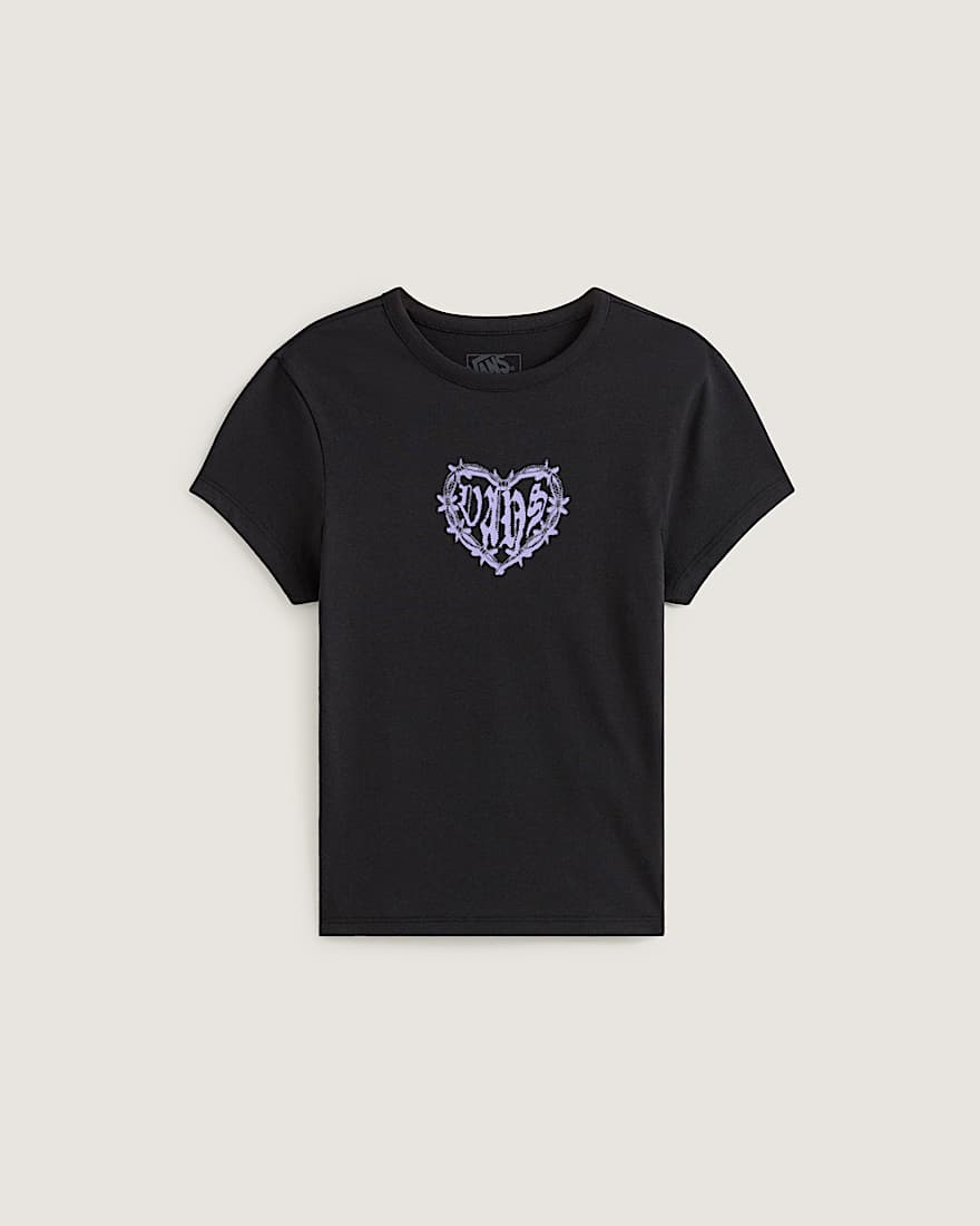 Barbed Heart TShirt VANS Schwarz HERO