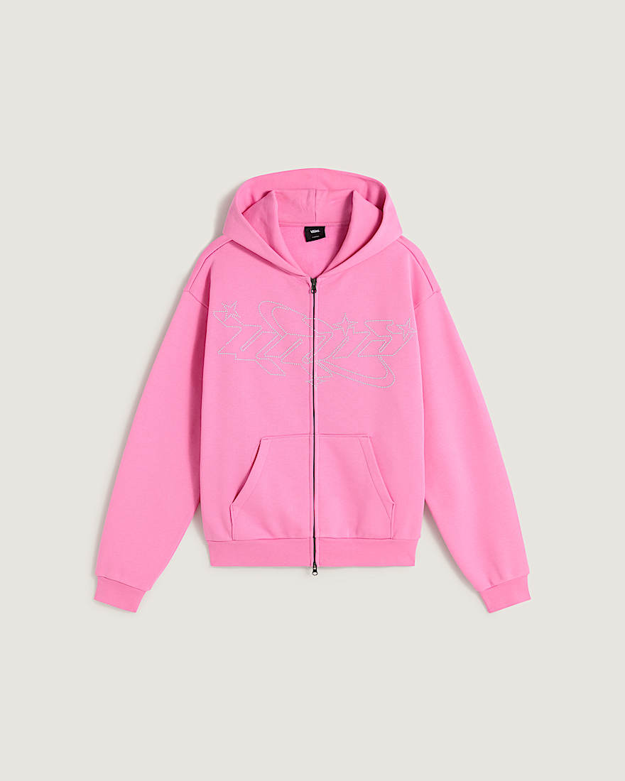 Y2K Star Hoodie mit Reiverschluss VANS Rosa HERO