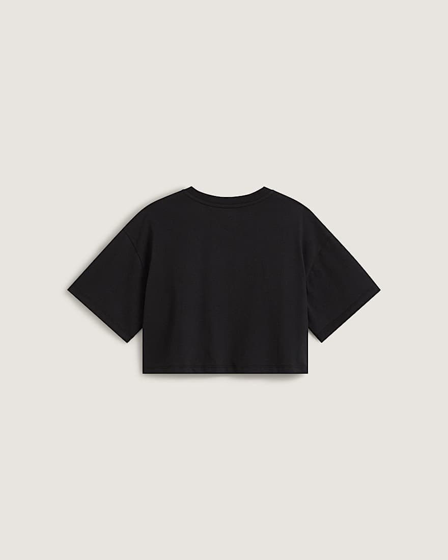 Y2K Boho Relax Crop TShirt VANS Schwarz ALT1