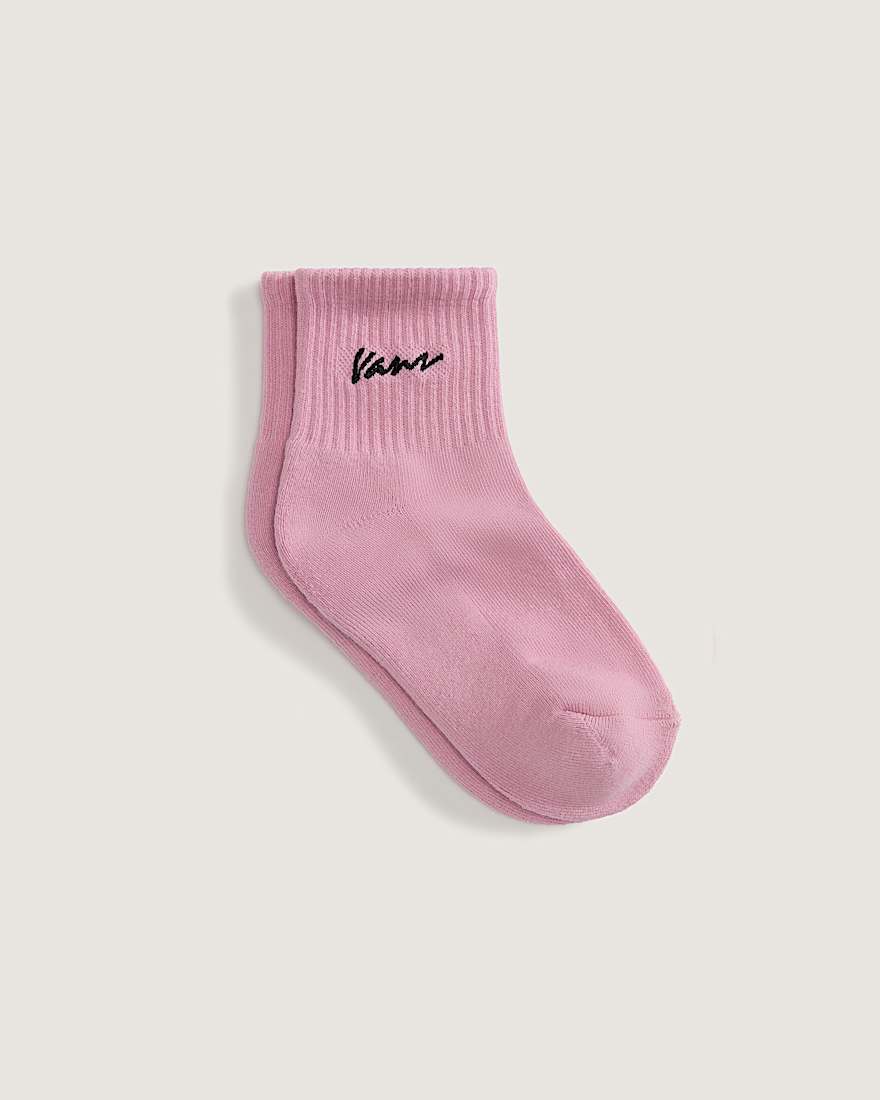 Kinder Classic Script Half Crew Socken 1 Paar VANS Rosa ALT1