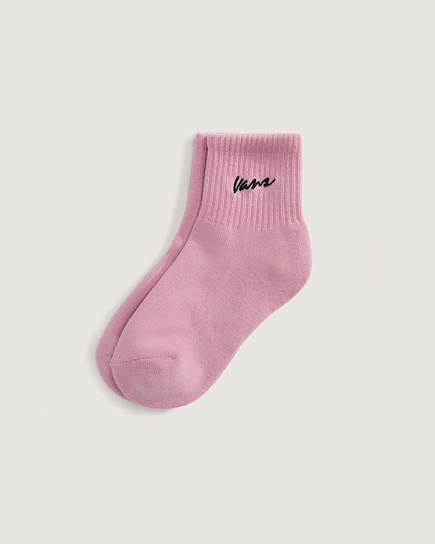 Kinder Classic Script Half Crew Socken 1 Paar VANS Rosa HERO