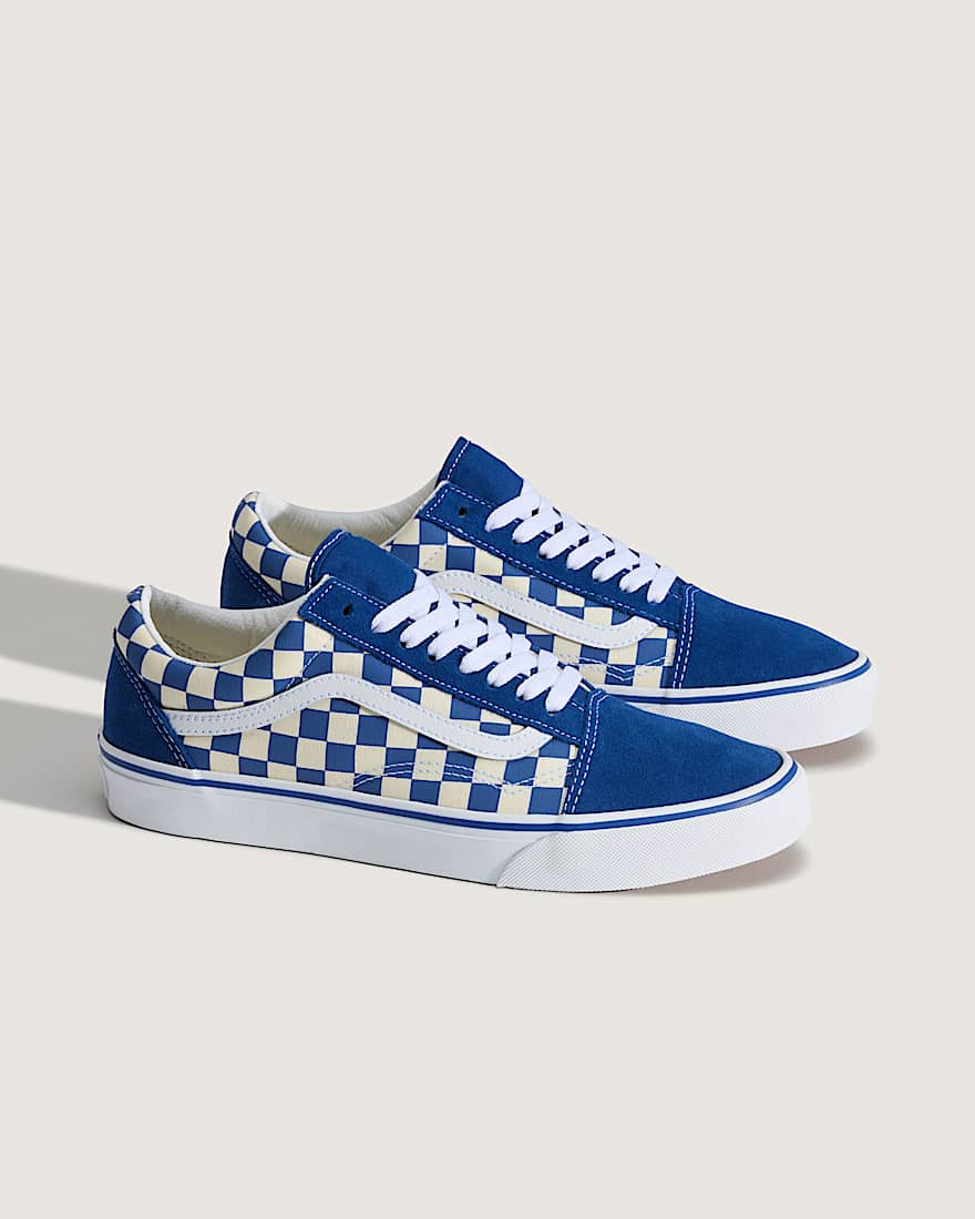 Old Skool Checkerboard Schuhe VANS Blau ALT1
