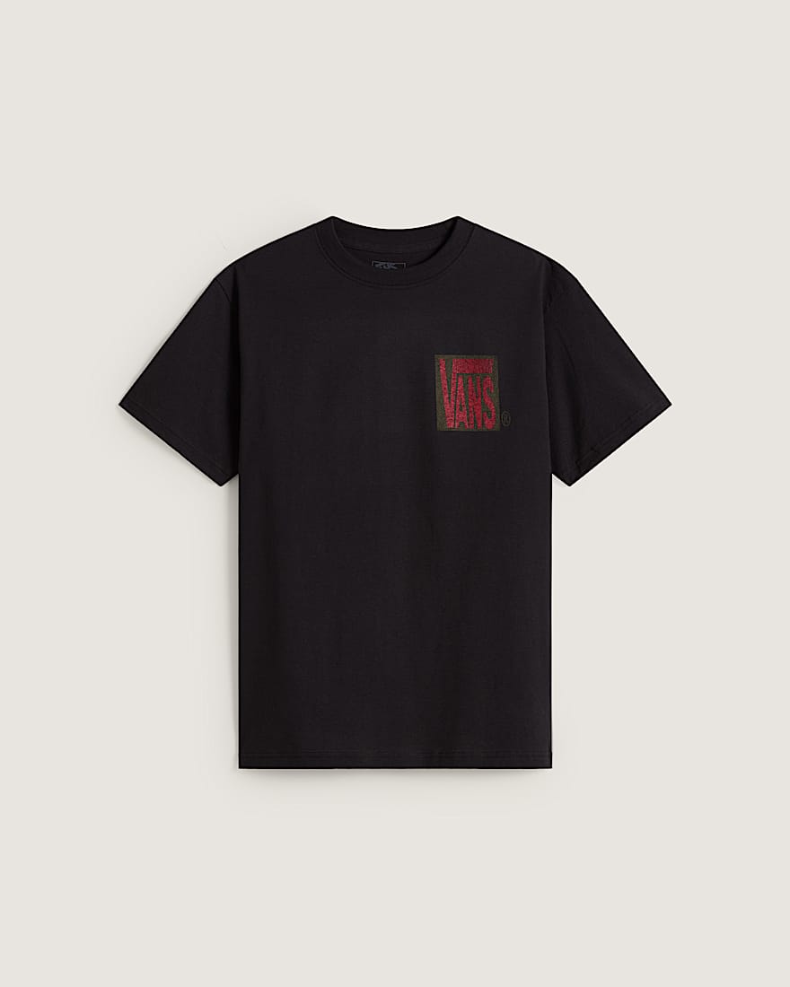 Stretch Stack Crackle TShirt VANS Schwarz HERO