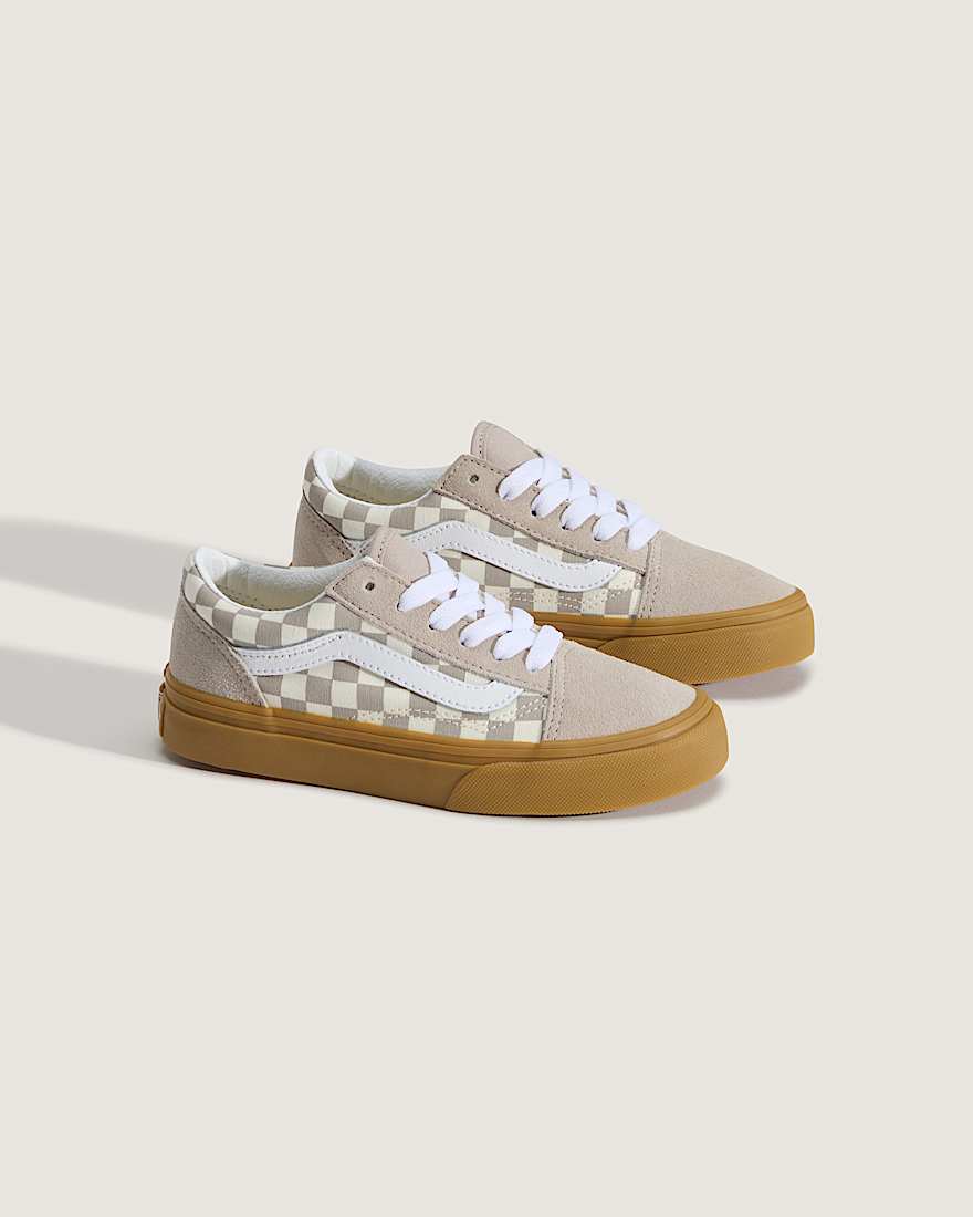 Kleine Kinder Old Skool Schuhe 48 Jahre VANS Beige ALT1