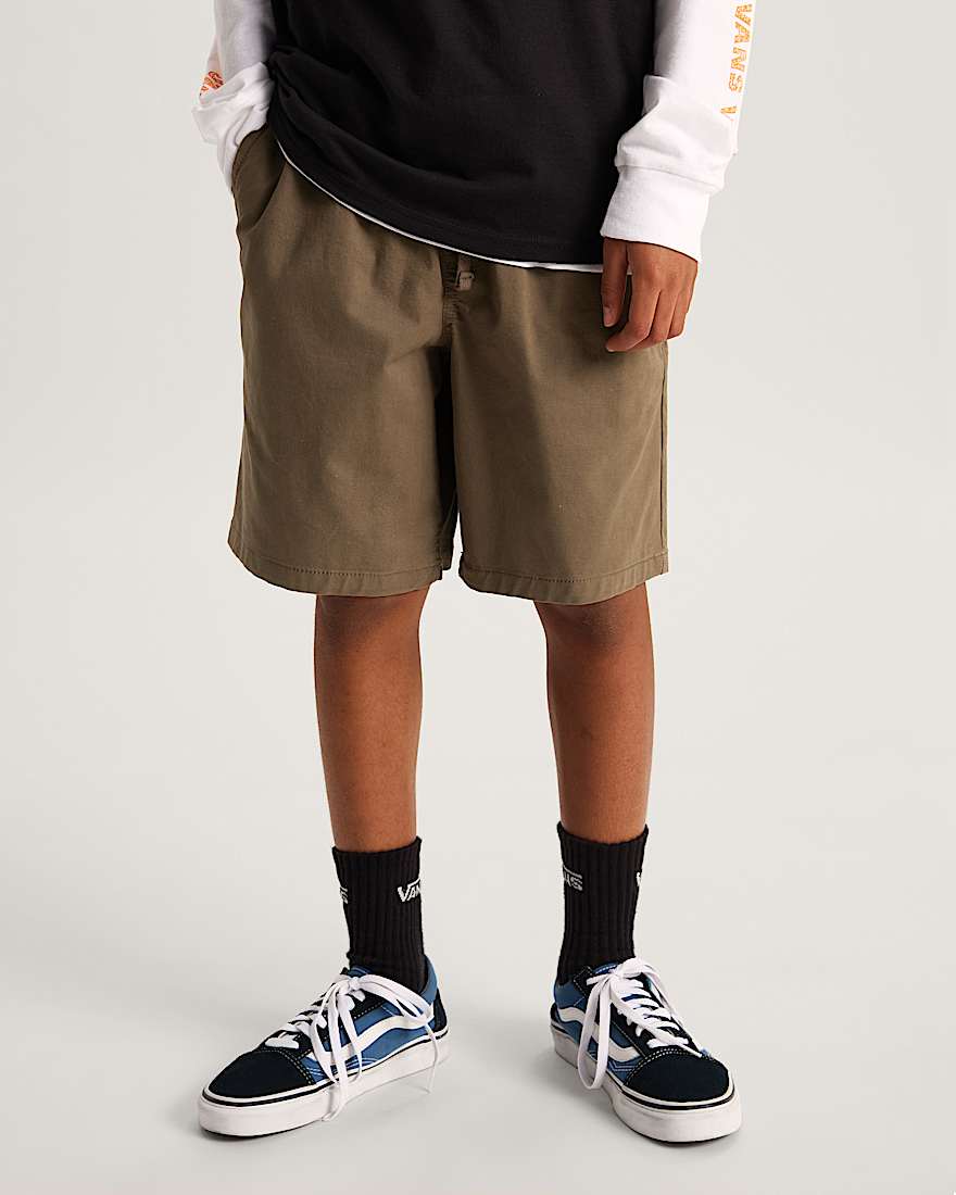 Kinder Range Shorts mit elastischem Bund 814 Jahre VANS Braun ALT2