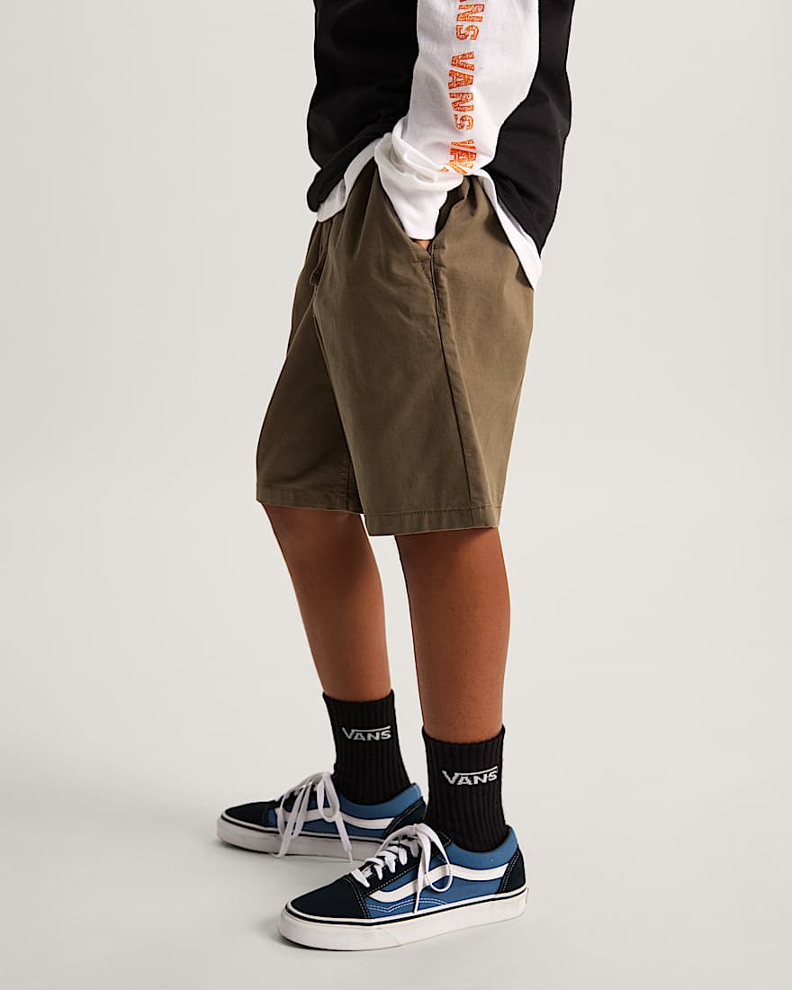 Kinder Range Shorts mit elastischem Bund 814 Jahre VANS Braun ALT4