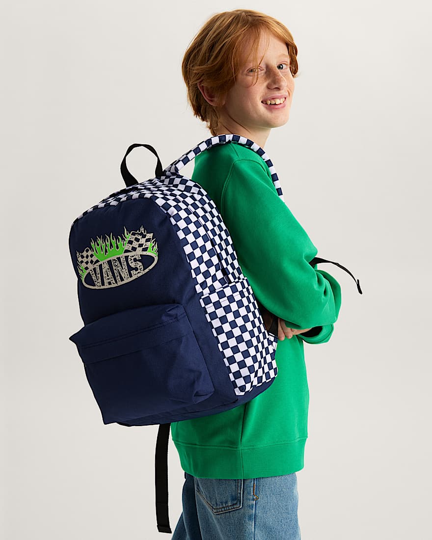 Old Skool Grom Backpack CHECKERBOARD Deep Indigo VANS Blau ALT6