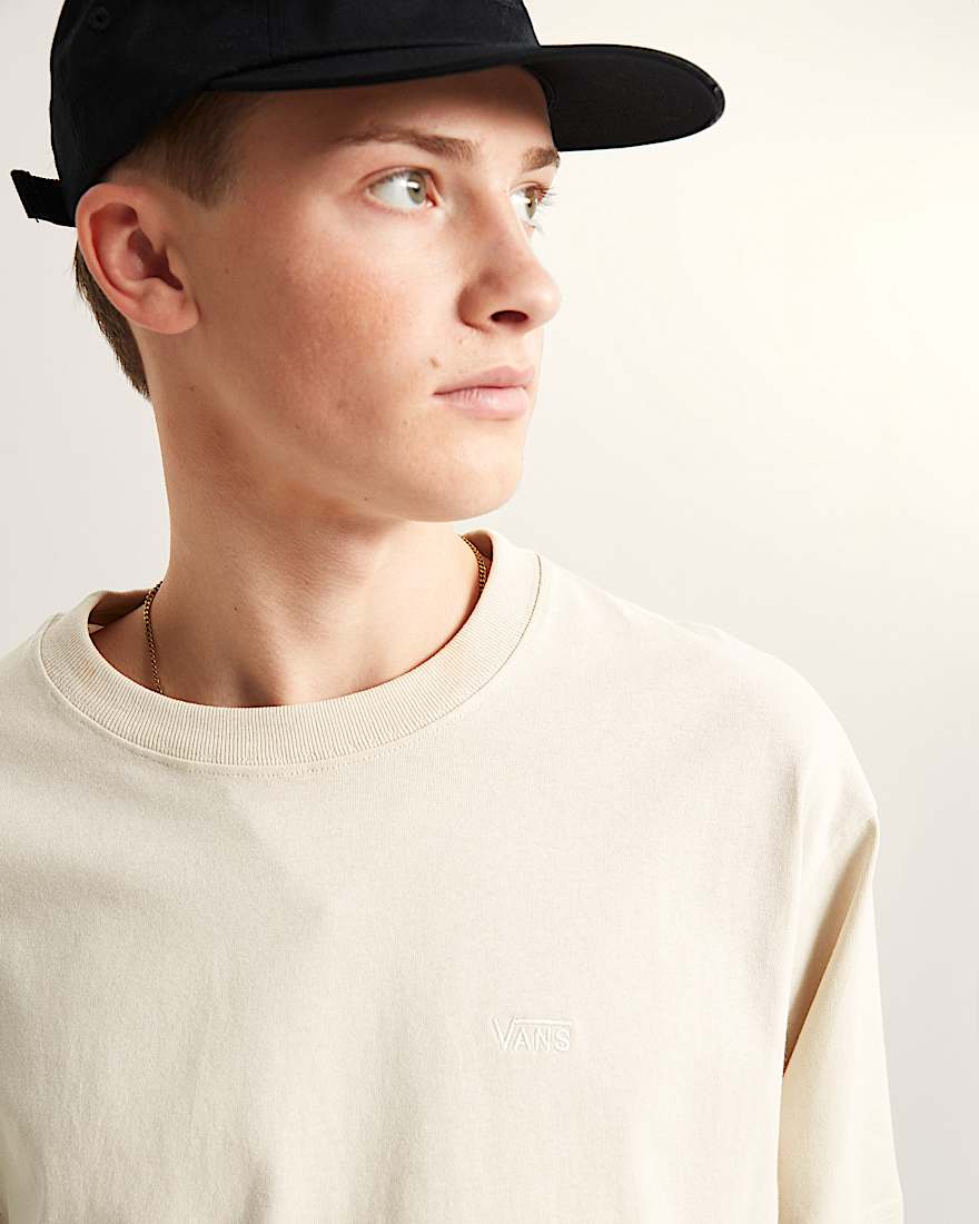 Left Chest Logo II TShirt VANS Beige ALT5