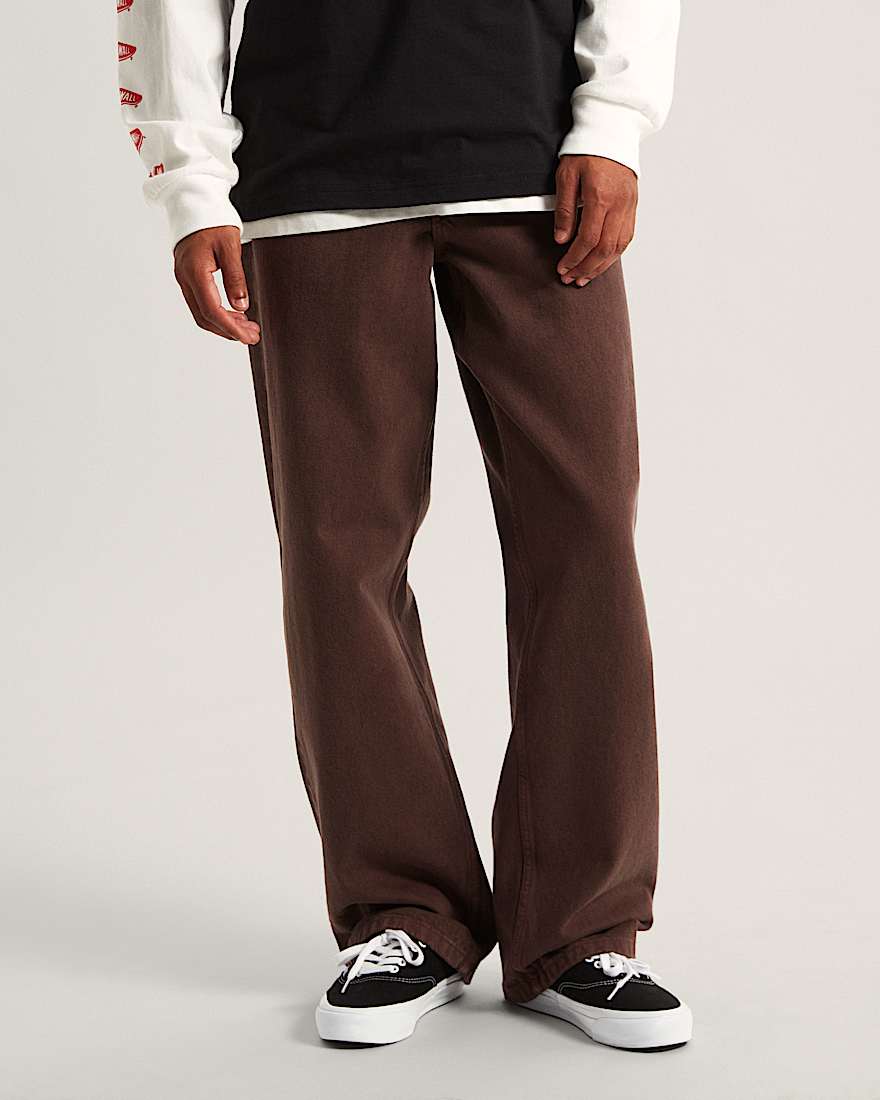 Check5 Loose Denim Pant Dark Brown VANS Braun ALT2