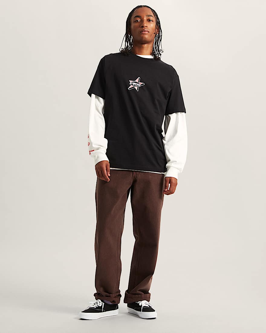 Check5 Loose Denim Pant Dark Brown VANS Braun ALT5