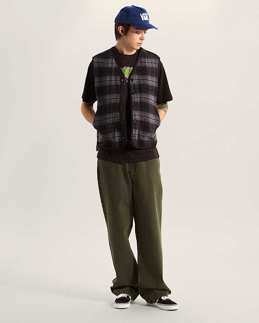 Check5 Loose DenimHose VANS Grn ALT5