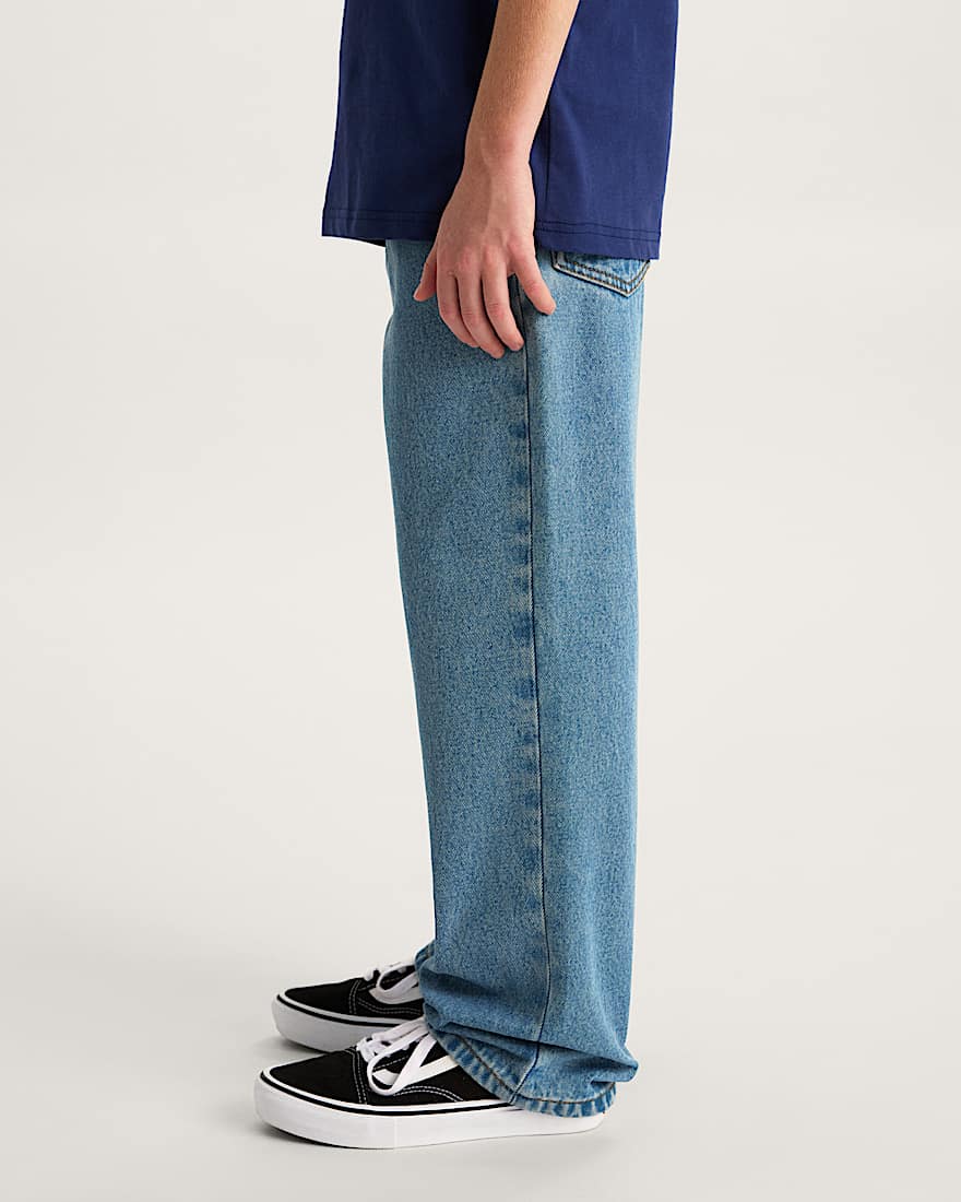 Kinder Check5 Loose Denim Hose 814 Jahre VANS Blau ALT4