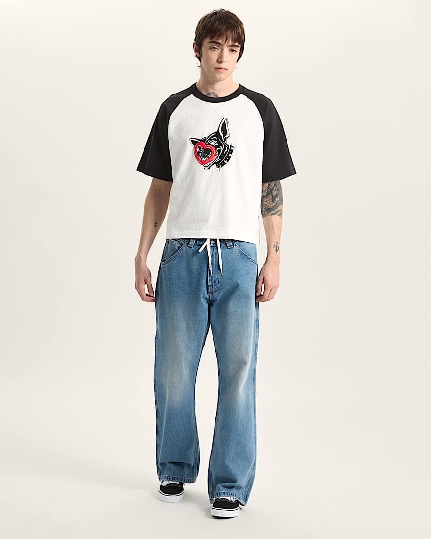 Kurzes Dayana Dog Face TShirt VANS Wei ALT4