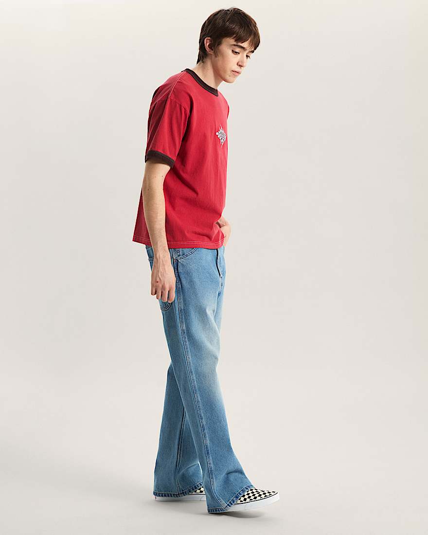 Flame Face SS Tee Crimson Haze VANS Rosa ALT4