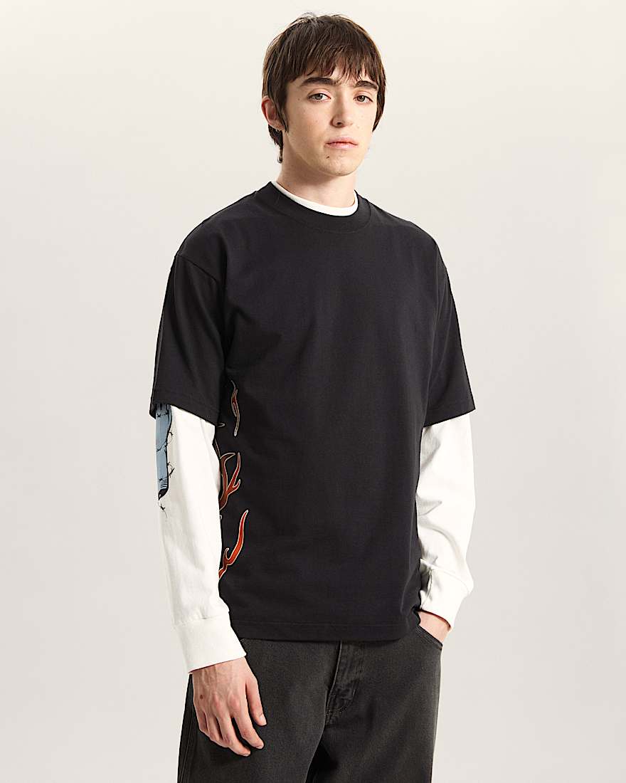 Dayana Side Tribal TShirt VANS Schwarz ALT2