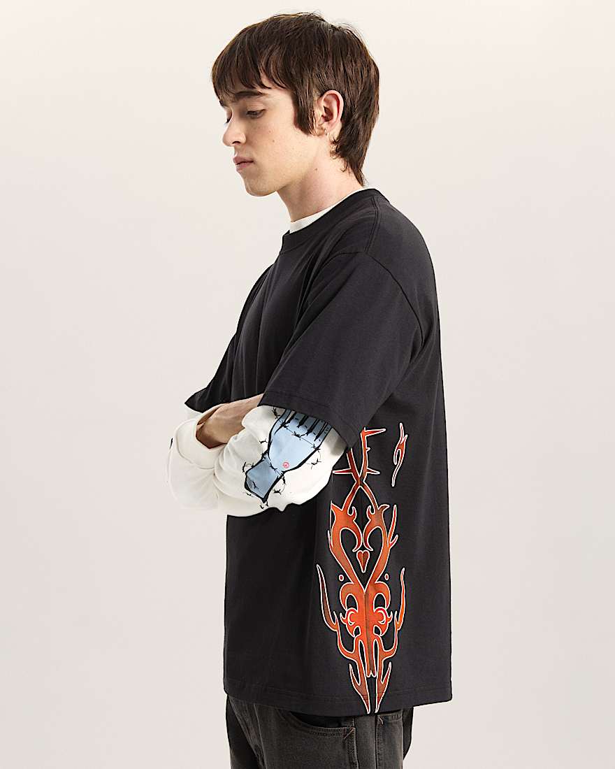 Dayana Side Tribal TShirt VANS Schwarz ALT4