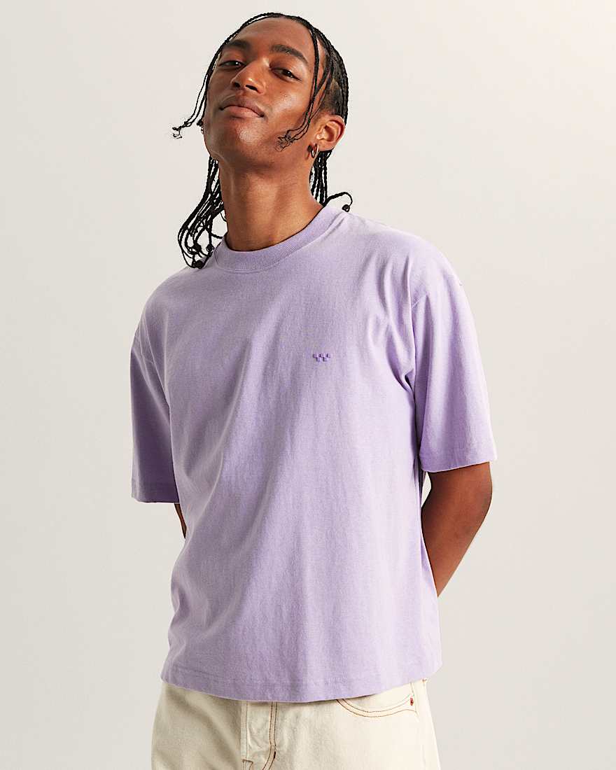 Kurzes Blurred Face TShirt VANS Fliederfarben ALT2