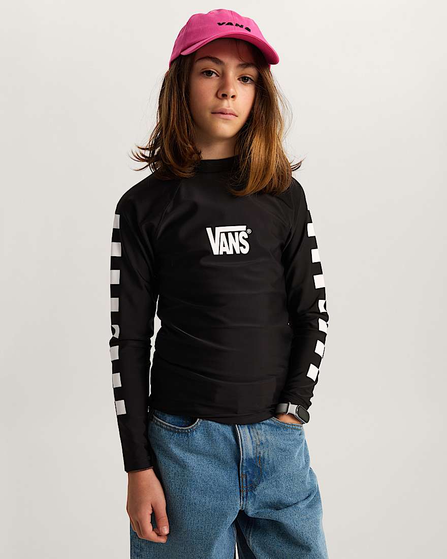 Kinder Rashguard 814 Jahre VANS Schwarz ALT2