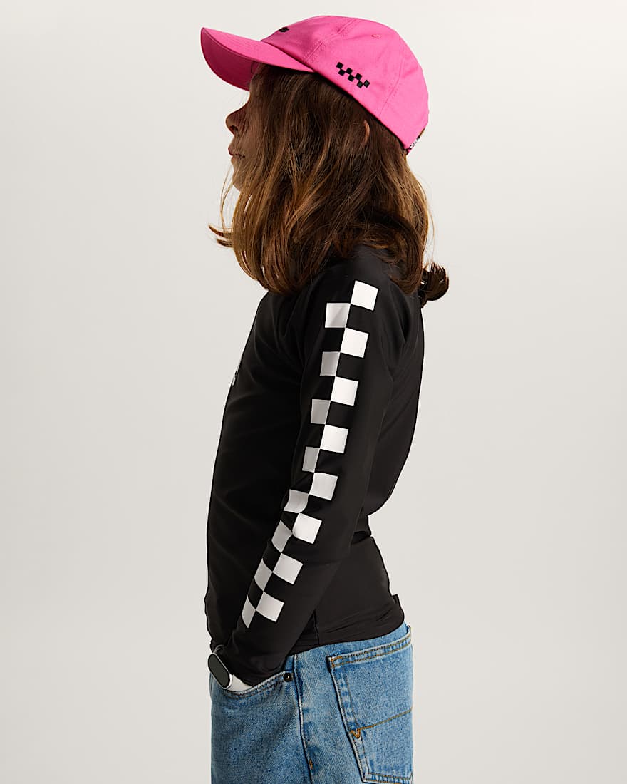 Kinder Rashguard 814 Jahre VANS Schwarz ALT4