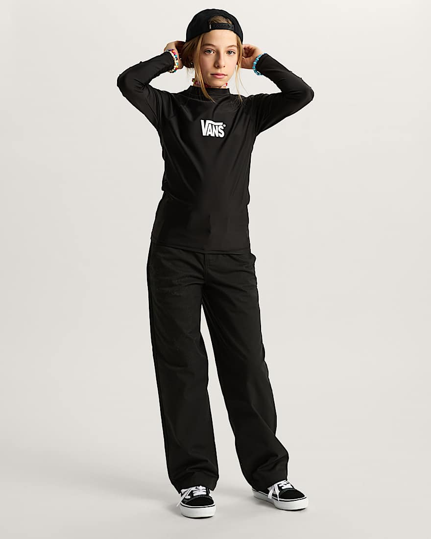 Kinder Rashguard 814 Jahre VANS Schwarz ALT8