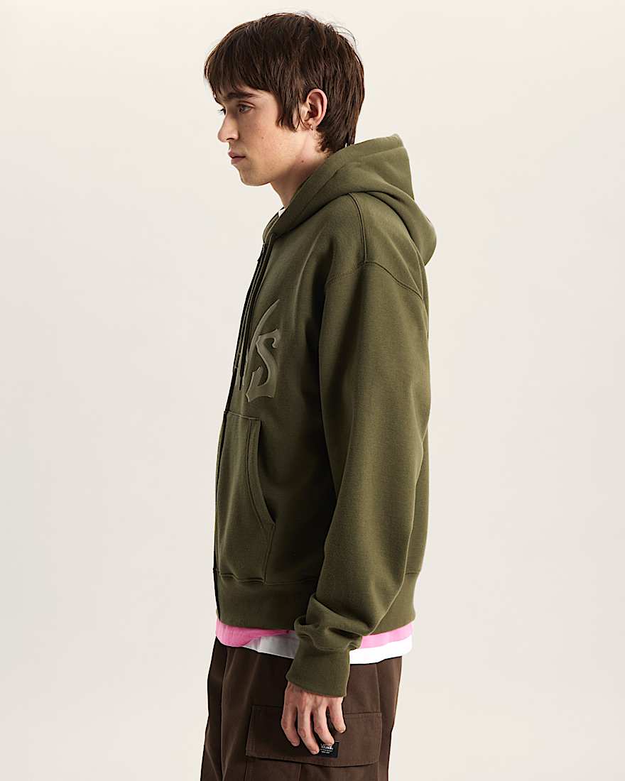 Wild Circle Hoodie mit durchgehendem Reiverschluss VANS Grn ALT4